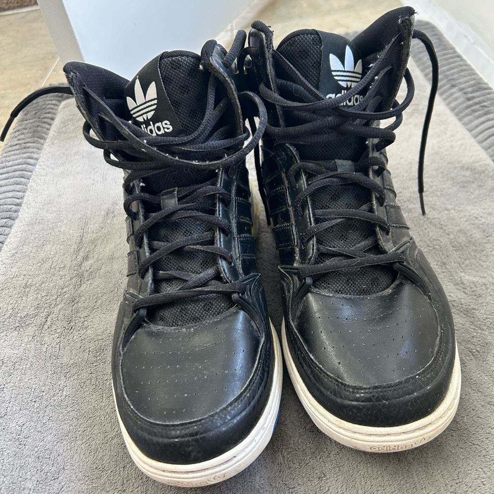 MENs Adidas Mega Softcell BHM Hightops Size US 10.5
